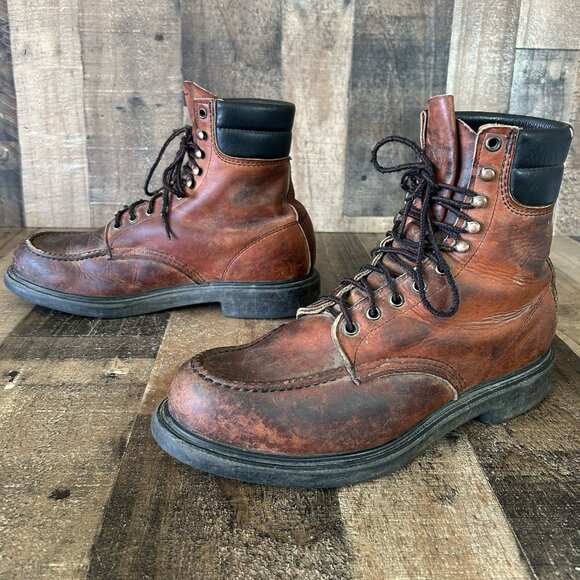 Red Wing 404 Moc Toe Supersole Work Boots Mens 11 D - Picture 1 of 12